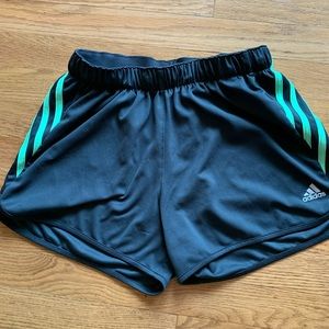 Adidas Climate Grey and Green Athletic Shorts- XS